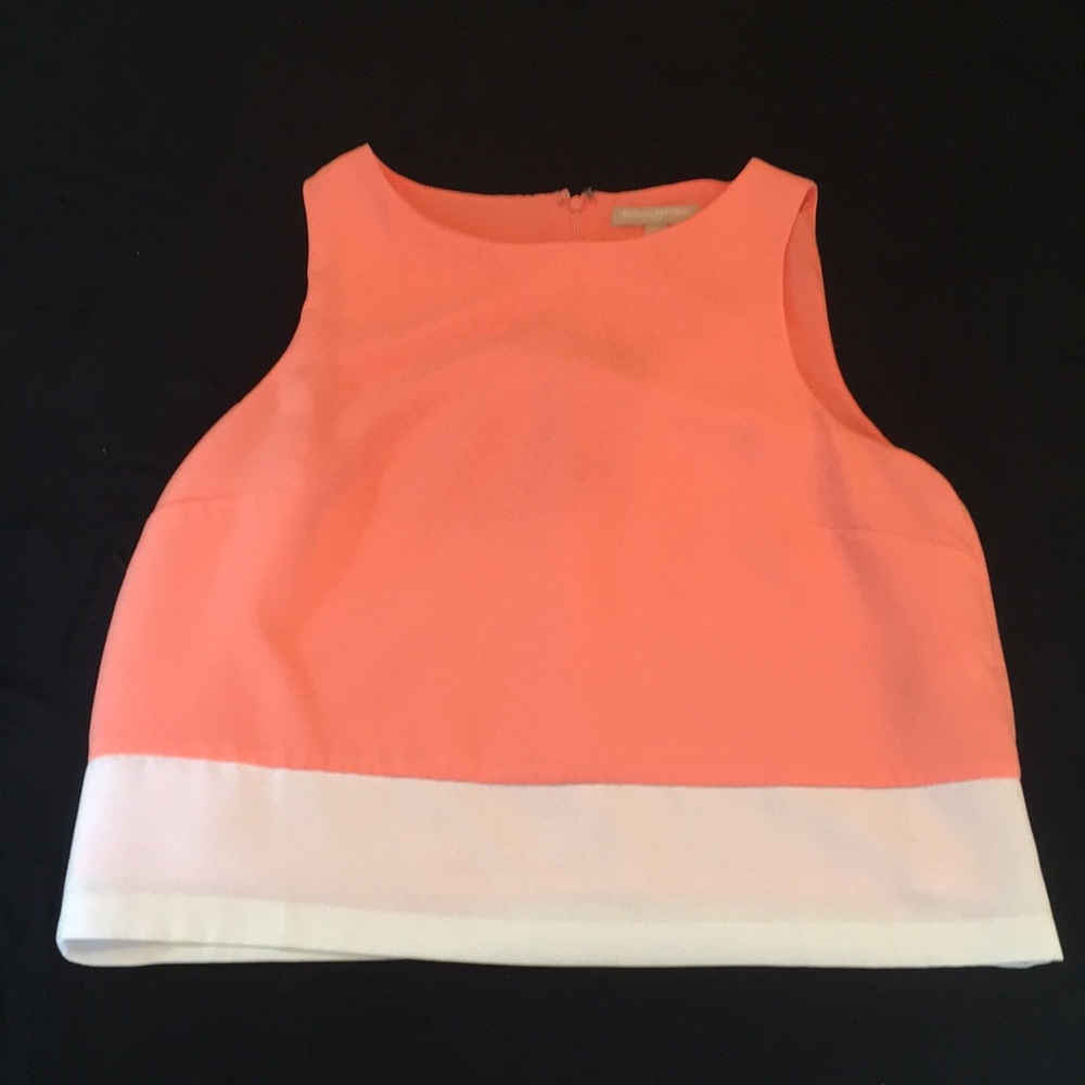 HP! EUC BR sleeveless salmon/white blouse. 10P